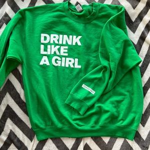 Barstool Drink Like A Girl Crewneck Sweatshirt